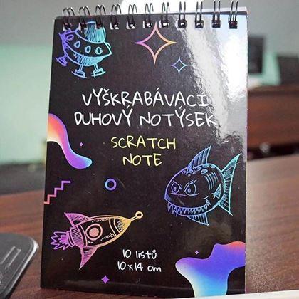 Obrazek z Tęczowy notes do zdrapywania