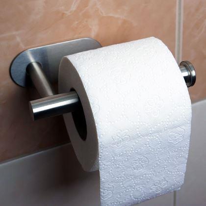 Obrazek z Samoprzylepny uchwyt na papier toaletowy ze stali nierdzewnej