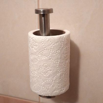 Obrazek z Samoprzylepny uchwyt na papier toaletowy ze stali nierdzewnej
