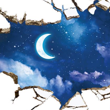 Obrazek z Samoprzylepna naklejka na ścianę – nocne niebo