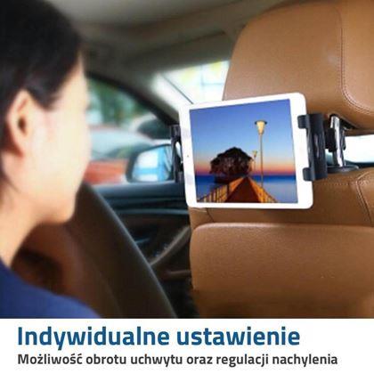 Obrazek z Uchwyt na telefon komórkowy/tablet do oparcia siedzenia