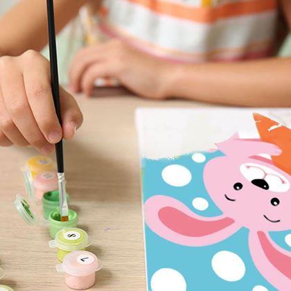 Obrazek z Malowanie po numerach dla dzieci - myszka