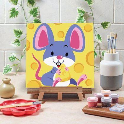 Obrazek z Malowanie po numerach dla dzieci - myszka