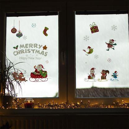 Obraz Świąteczne naklejki na okno