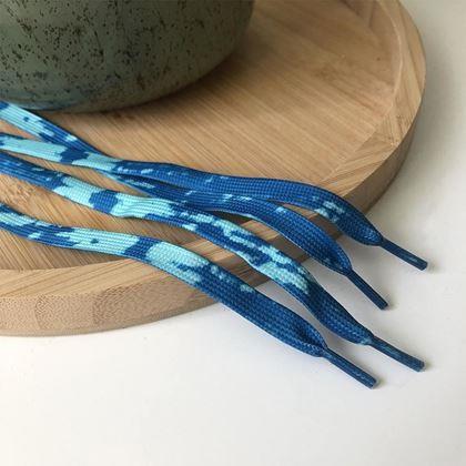 Obrazek z Wesołe sznurówki - niebieski batik