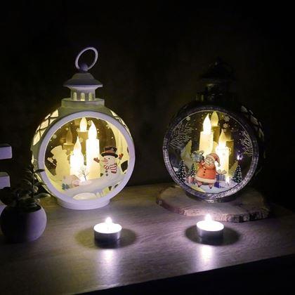 Obrazek z Świąteczny lampion - bałwanki