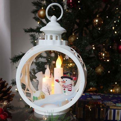 Obrazek z Świąteczny lampion - bałwanki