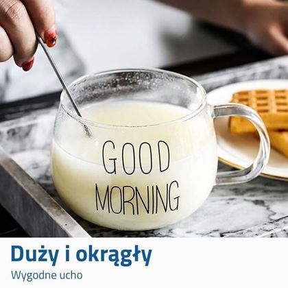 Obrazek z Szklany kubek Good morning