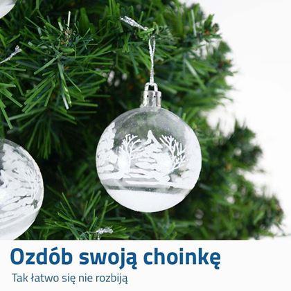 Obrazek z Ozdoby świąteczne - 6 sztuk, przezroczyste