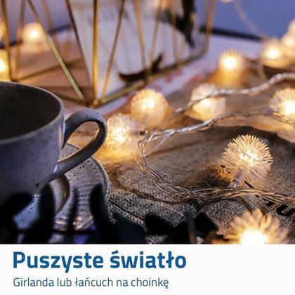 Obrazek z Świąteczny łańcuch świetlny - ciepłe światło