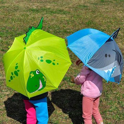 Obrazek z 3D parasol dla dzieci - rekin