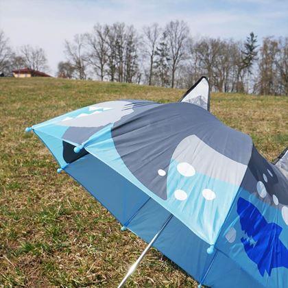 Obrazek z 3D parasol dla dzieci - rekin