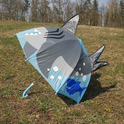 Obrazek z 3D parasol dla dzieci - rekin