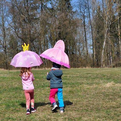 Obrazek z 3D parasol dla dzieci - księżniczka