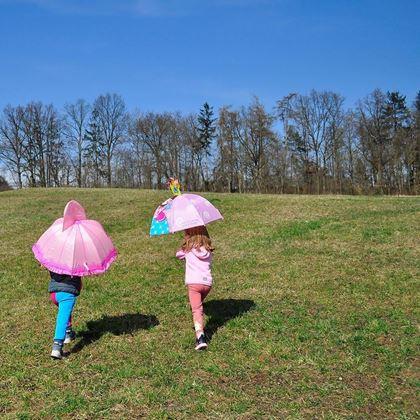 Obrazek z 3D parasol dla dzieci - księżniczka