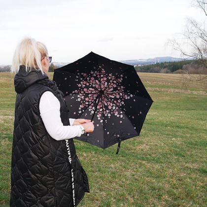 Obrazek z Składany parasol - kwiaty