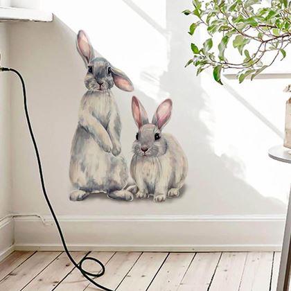 Obrazek z Naklejka na ścianę - króliczki