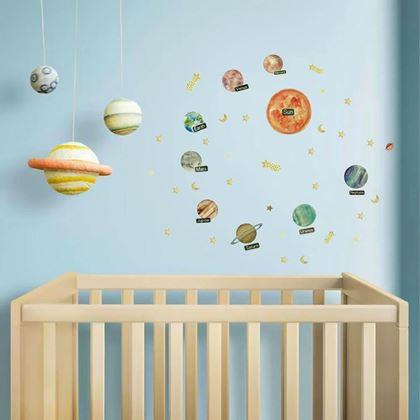 Obrazek z Naklejki samoprzylepne na ścianę - świecące planety