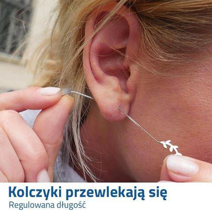 Obrazek z Kolczyki na łańcuszku - listki