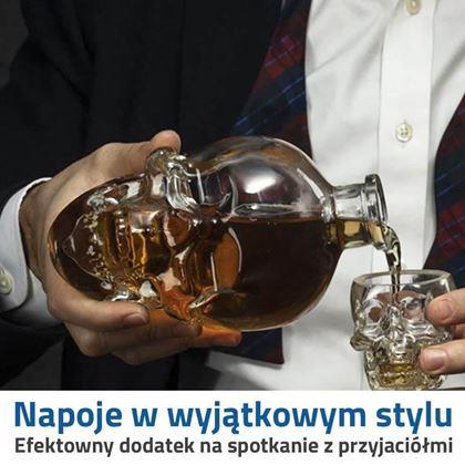 Obrazek z Kryształowa karafka w kształcie czaszki 400 ml