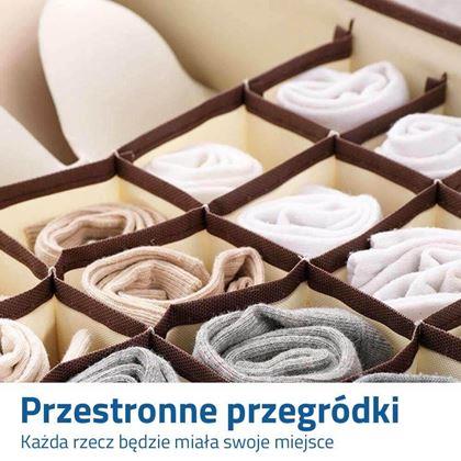 Obrazek z Tekstylny organizer z przegródkami - duży