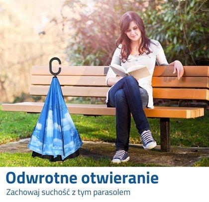 Obrazek z Odwrócony parasol - niebo