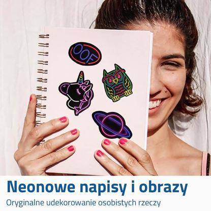 Obraz Neonowe naklejki 42 szt