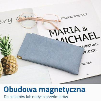 Obrazek z Magnetyczne etui na okulary - niebieskie