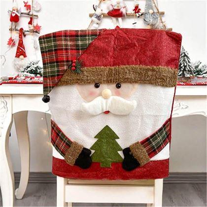 Obrazek z Świąteczny pokrowiec na krzesło - Święty Mikołaj