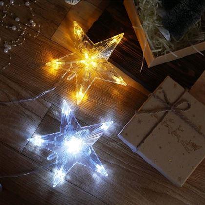 Obrazek z Świąteczna świecąca gwiazda - ciepłe światło