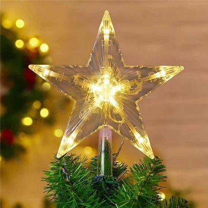 Obrazek z Świąteczna świecąca gwiazda - ciepłe światło