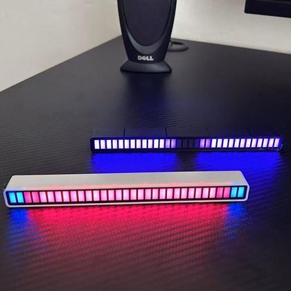 Obrazek z Panel świetlny LED reagujący na dźwięk - czarne