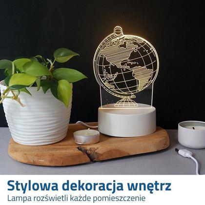 Obrazek z Dekoracyjna lampa 3D - globus