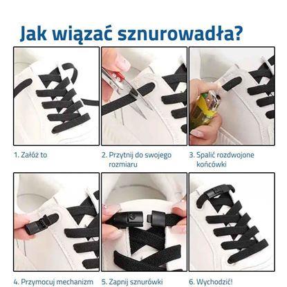 Obraz Sznurówki bez zawiązywania z zapięciem