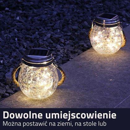 Obrazek z Solarny lampion ogrodowy