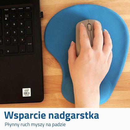 Obrazek z Ergonomiczna podkładka pod mysz - niebieska