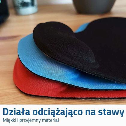 Obrazek z Ergonomiczna podkładka pod mysz - niebieska