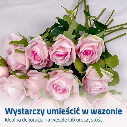 Obrazek z Sztuczna róża - różowy