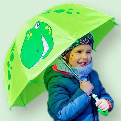 Obrazek z 3D parasol dla dzieci - dinozaur