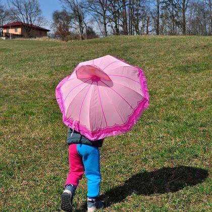 Obrazek z 3D parasol dla dzieci - księżniczka