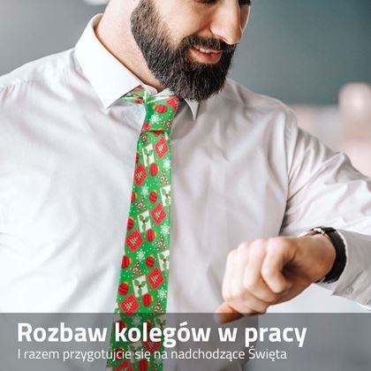 Obrazek z Świąteczny krawat - zielony