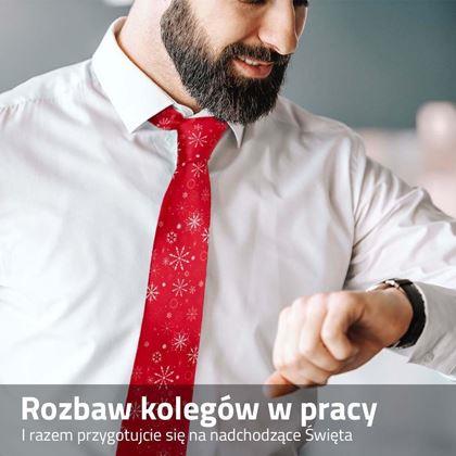 Obrazek z Świąteczny krawat - czerwony