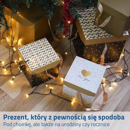 Obrazek z Pudełko prezentowe 15 cm - gwiazdy