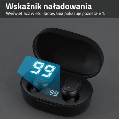 Obraz Bluetooth bezprzewodowe słuchawki douszne - zatyczki