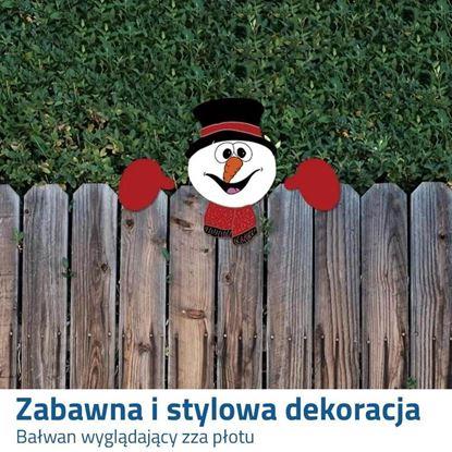 Obraz Dekoracyjny bałwanek na płot