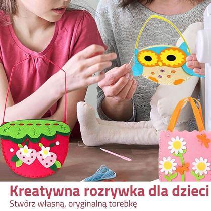 Obrazek z Zestaw do zrobienia torebki dziecięcej - truskawka