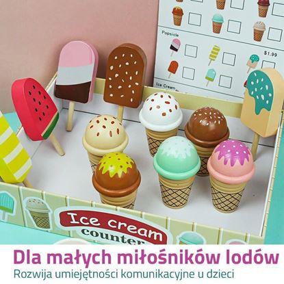 Obraz Drewniany stojak na lody