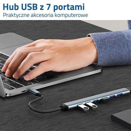 Obrazek z Adapter wieloportowy USB 7 w 1