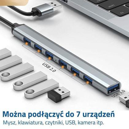 Obrazek z Adapter wieloportowy USB 7 w 1