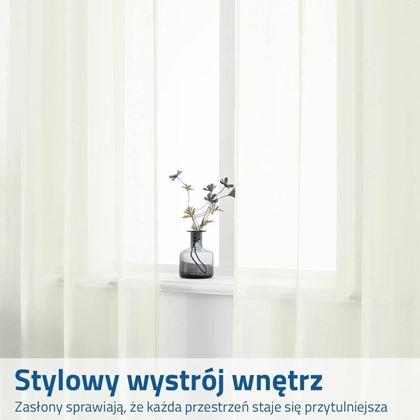 Obrazek z Firanka woalowa 130 x 230 cm - kremowa